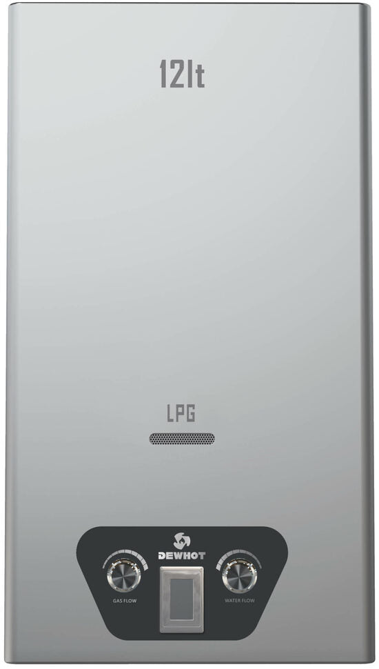 Dew Hot  12L Stainless Steel Diaphragm Activated  Gas Geyser (Type D)